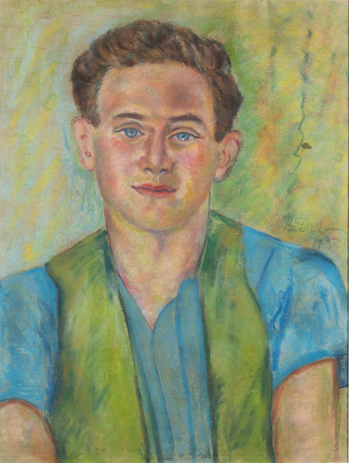 BEAUFORD DELANEY (1901-1979) Untitled (Portrait of a Young Man).